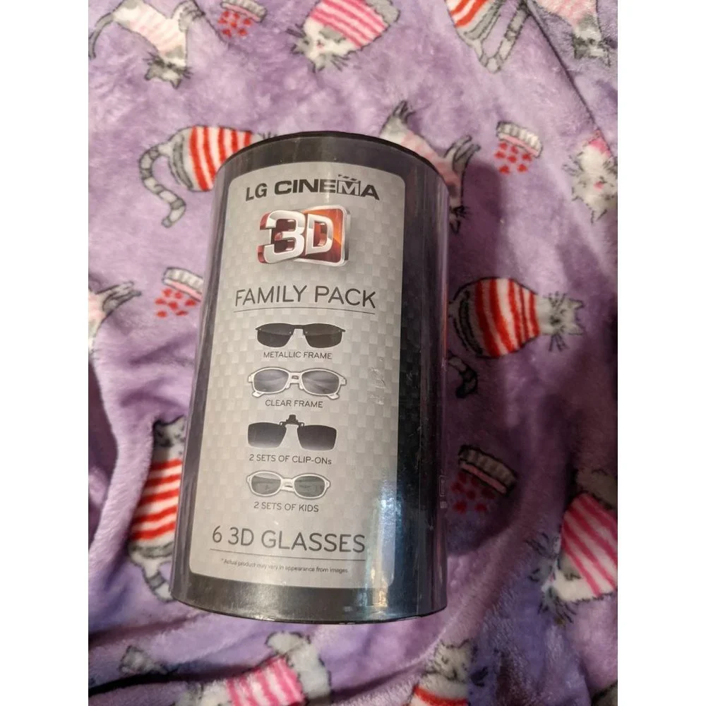 New LG cinema family 6 pk of 3D Glasses AG-F216